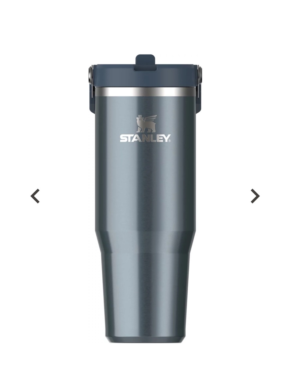Stanley Steel Travel ICEFLOW Flip straw Tumbler in Slate